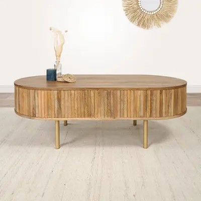 Table basse bois massif